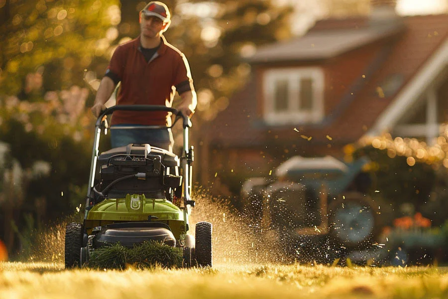 lightweight electric lawn mower