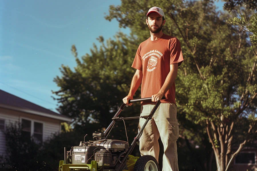 lightweight electric lawn mower